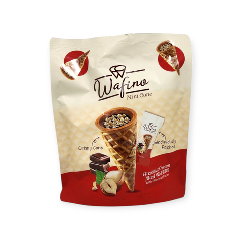 Wafino Mini Cornet Hazelnut 100g (Box of 12)