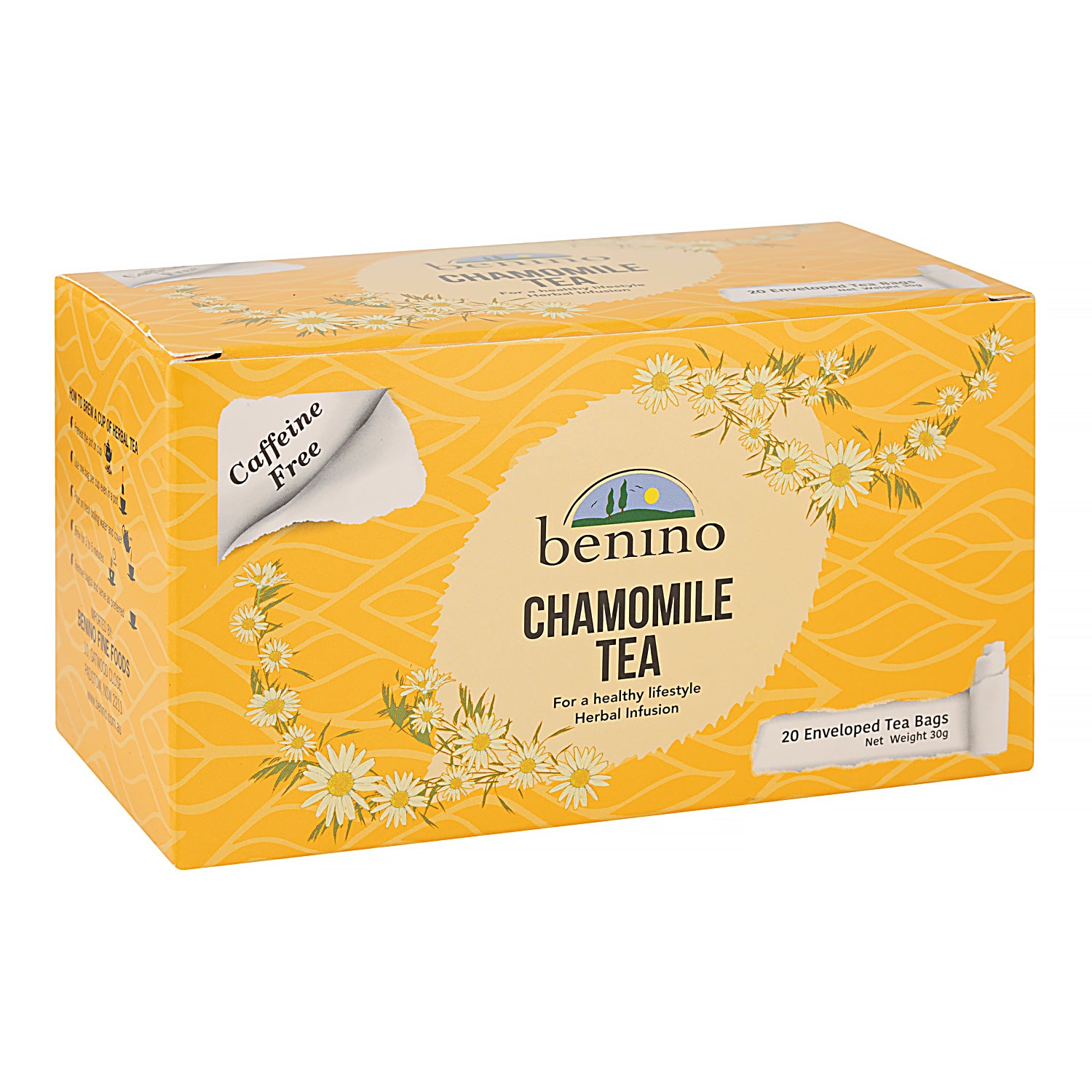 Benino Chamomile Tea 1.5g x 20 Tea Bags (Box of 12)