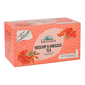 Benino Rosehip & Hibiscus Tea 1.5g x 20 Tea Bags (Box of 12)