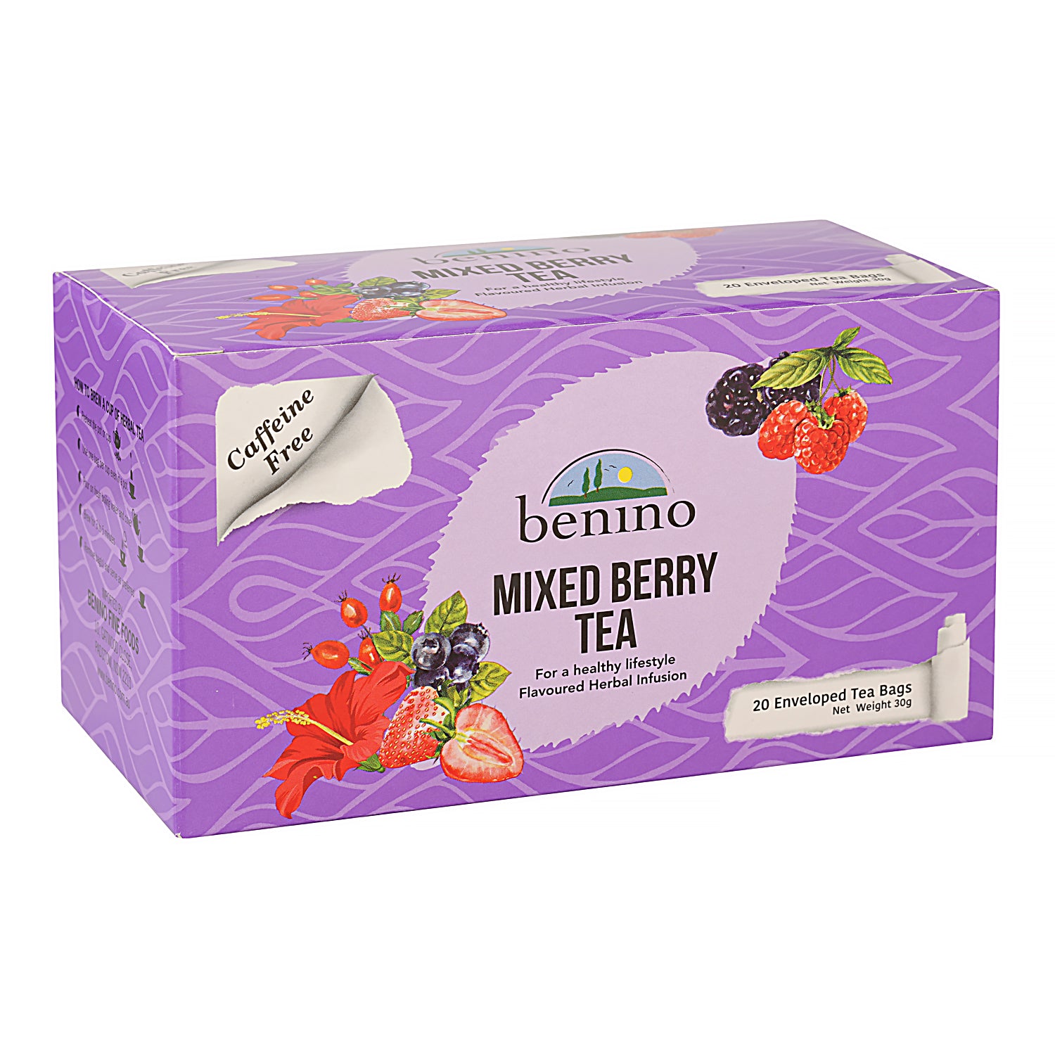 Benino Mixed Berry Tea 1.5g x 20 Tea Bags (Box of 12)