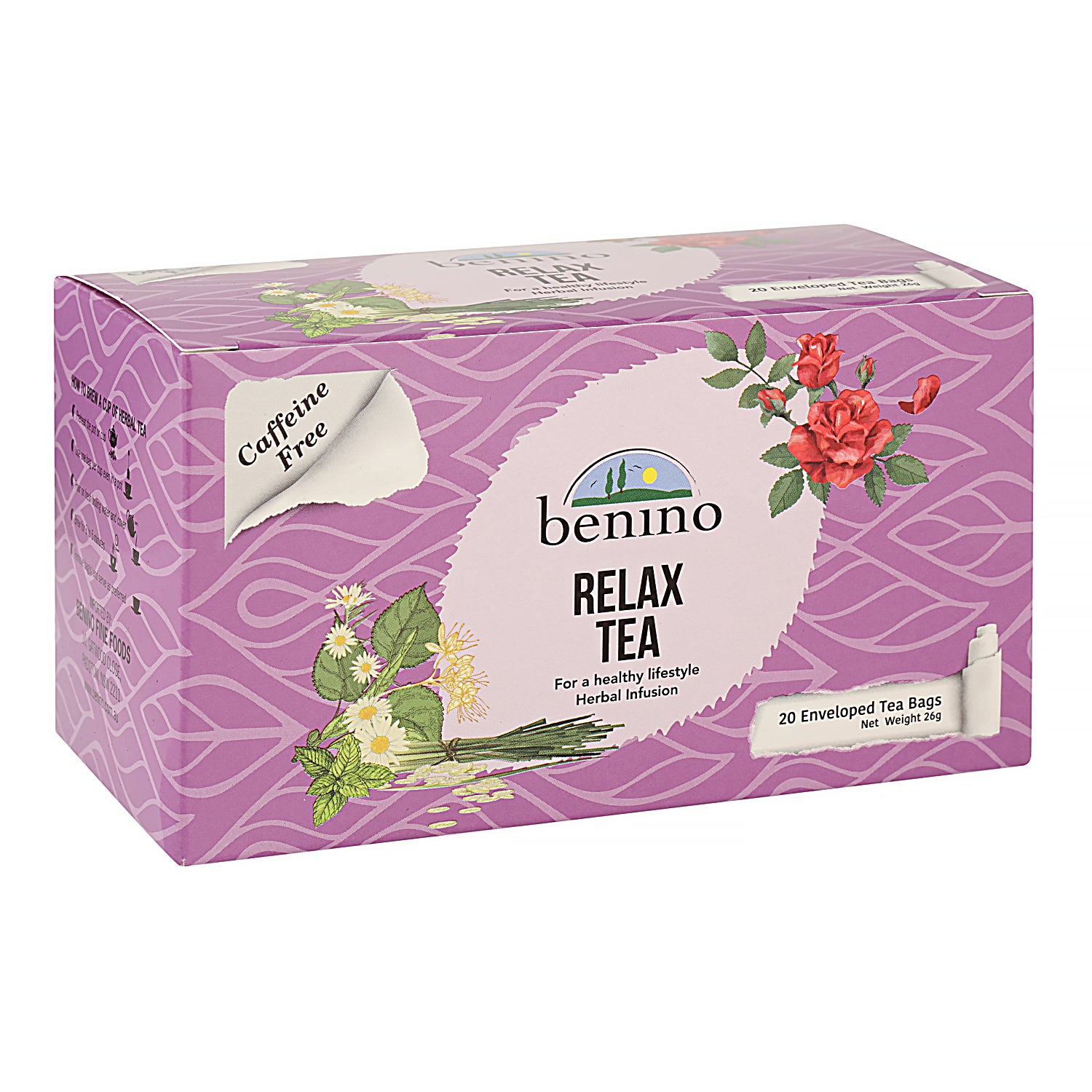 Benino Relax Tea 1.3g x 20 Tea Bags (Box of 12)