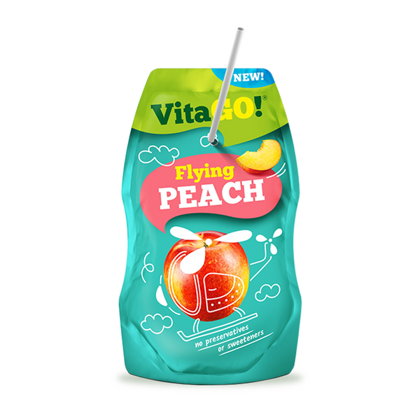 VitaGo Fruit Drink Peach 200ml x 8 Pack