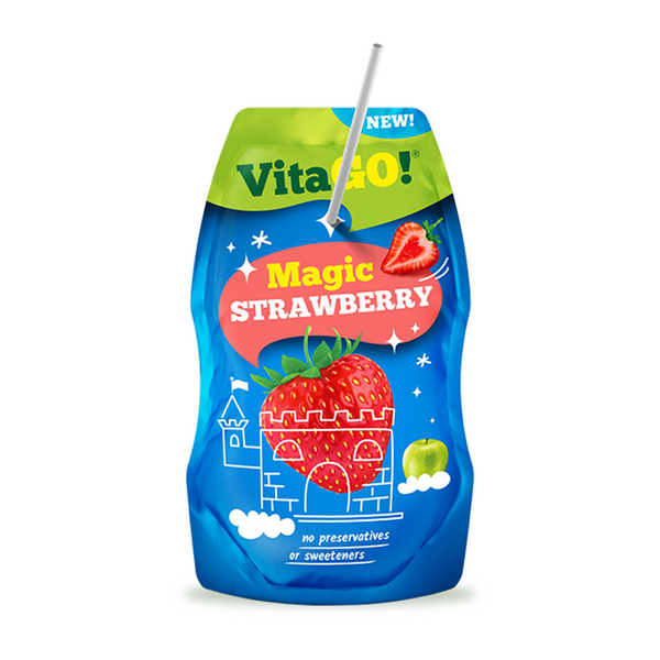 VitaGo Fruit Drink Strawberry 200ml x 8 Pack