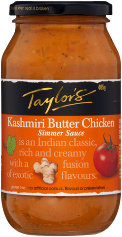 Taylor's Kashmiri Butter Chicken Simmer Sauce 485g (Box of 6)