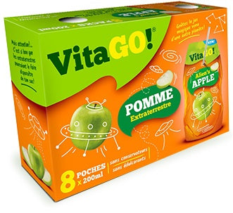 VitaGo Fruit Drink Apple 200ml x 8 Pack