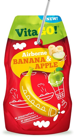 VitaGo Fruit Drink Banana & Apple 200ml x 8 Pack