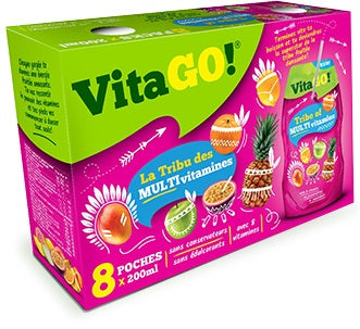 VitaGo Fruit Drink Multivitamin 200ml x 8 Pack