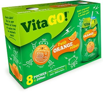 VitaGo Fruit Drink Orange 200ml x 8 Pack