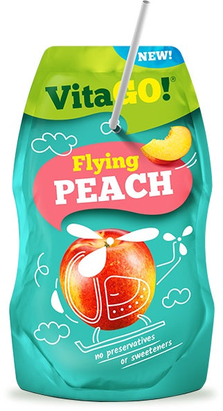 VitaGo Fruit Drink Peach 200ml x 8 Pack